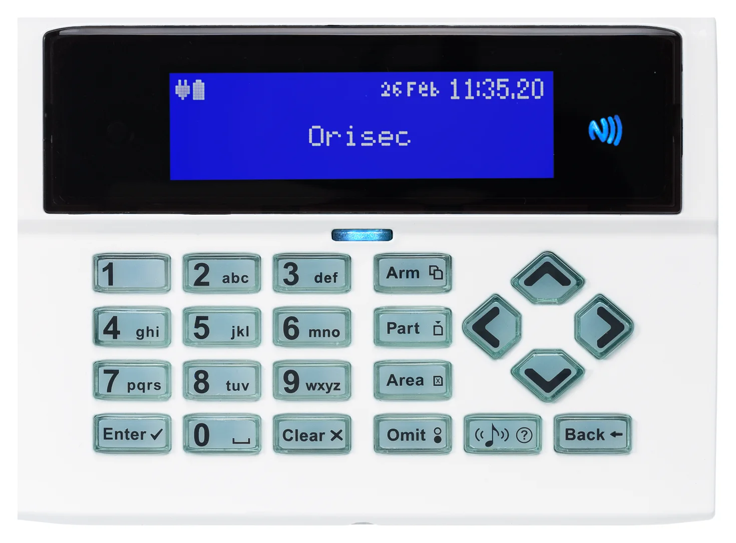 Intruder alarm keypad and control panel
